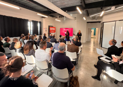 Salle de conférence Storia Events lors d'une présentation BNI